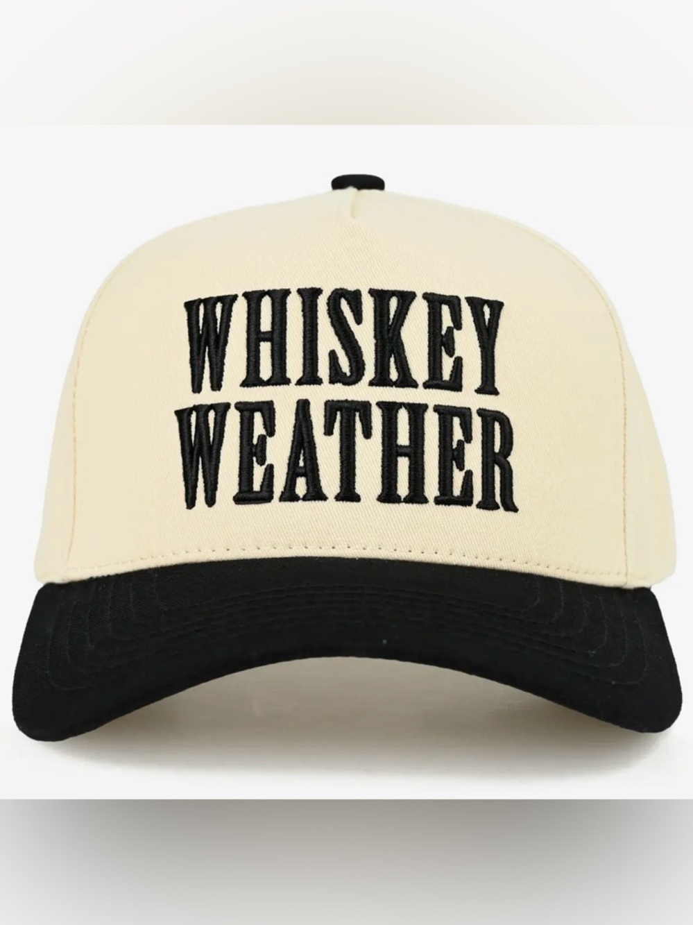 Whiskey Weather Two-Tone Embroidered Cap - Picture 3 of 5